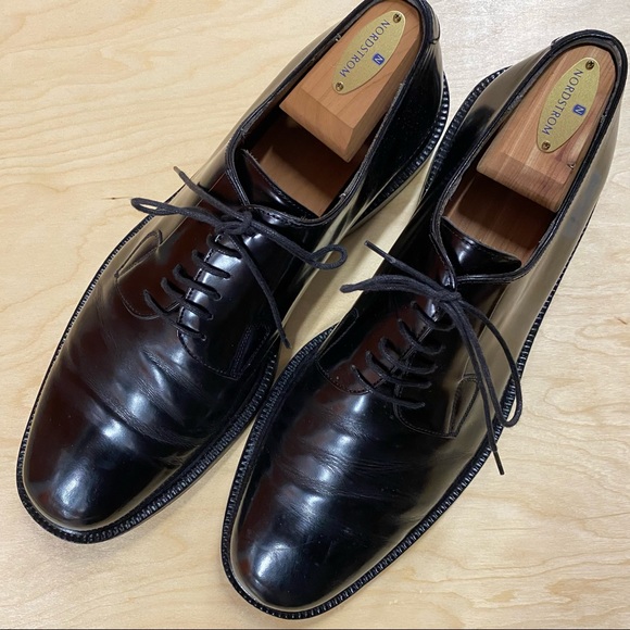 Men’s Oxford Dress Shoes Black Lace Up - Picture 3 of 8